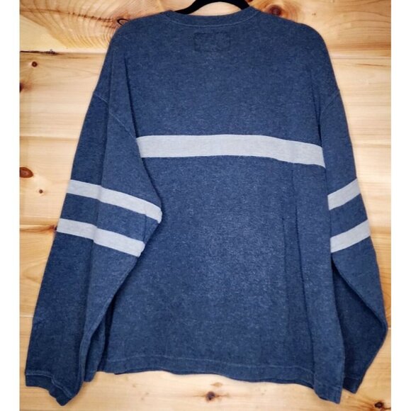 Vintage Abercrombie and Fitch Sweater Adult Large Gray V Neck Knit Pullover - Picture 11 of 11